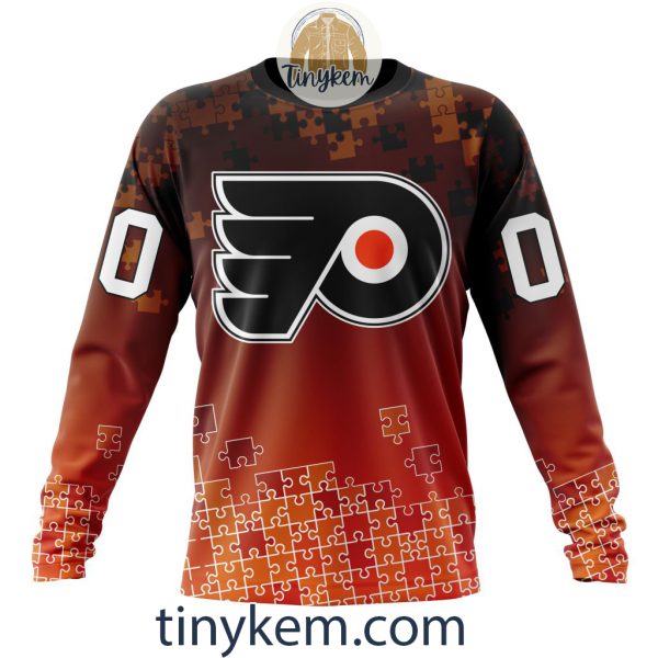 Philadelphia Flyers Customized Tshirt, Hoodie With Autism Awareness 2024 Design