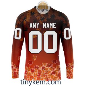 Philadelphia Flyers Customized Tshirt Hoodie With Autism Awareness 2024 Design2B5 IeXss