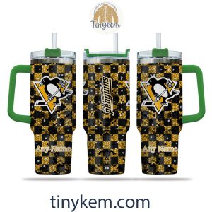 Pittsburgh Penguins Customized 40oz Tumbler With Plaid Design2B4 YEn4s