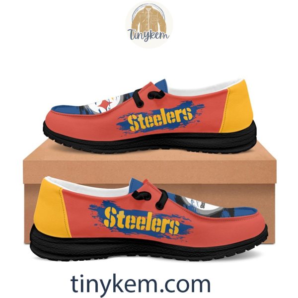 Pittsburgh Steelers Dude Canvas Loafer Shoes