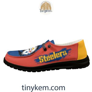 Pittsburgh Steelers Dude Canvas Loafer Shoes2B7 14OQ1