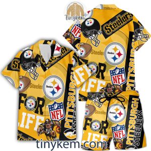 Pittsburgh Steelers Hawaiian Shirt and Beach Shorts2B4 wbltZ