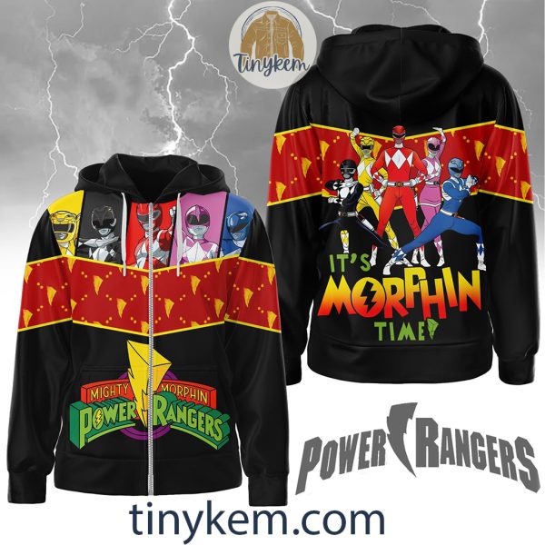 Power Rangers Mighty Morphin Zipper Hoodie