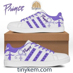 Prince Purple Leather Skate Shoes