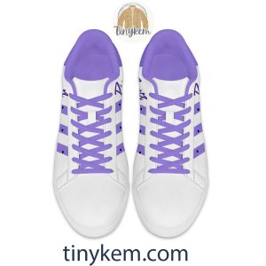 Prince Purple Leather Skate Shoes