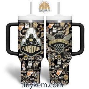 Purdue Boilermakers Basketball Icons 40 Oz Tumbler With Various Color2B4 Aj9mP