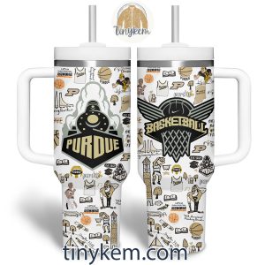 Purdue Boilermakers Basketball Icons 40 Oz Tumbler With Various Color2B5 0USw6