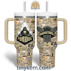 Purdue Boilermakers Basketball Icons 40 Oz Tumbler With Various Color2B6 27i80