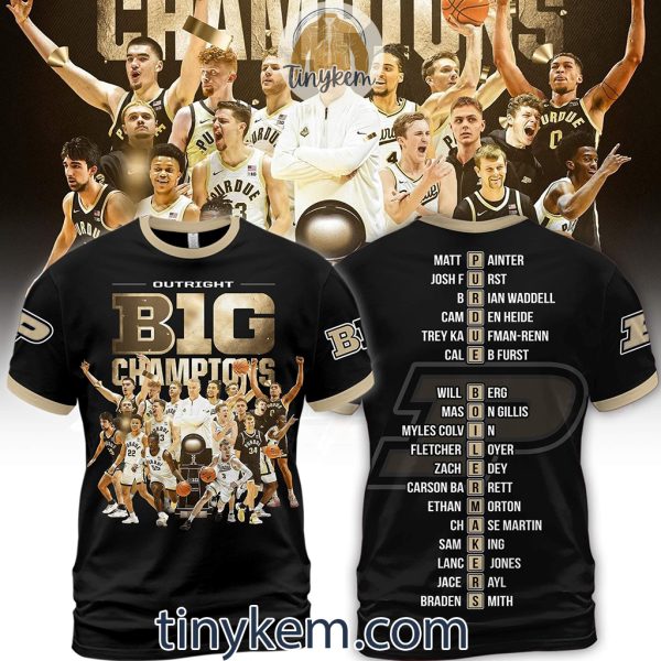 Purdue Boilermakers Big 10 Champions 2024 Tshirt