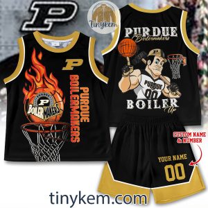 Purdue Boilermakers Basketball Hoodie Joggers Set