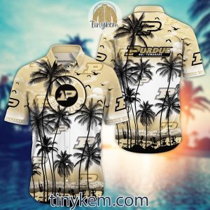 Purdue Boilermakers Summer Coconut Hawaiian Shirt