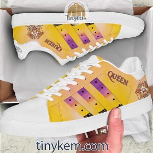 Queen Leather Skate Low Top Shoes2B3 txria