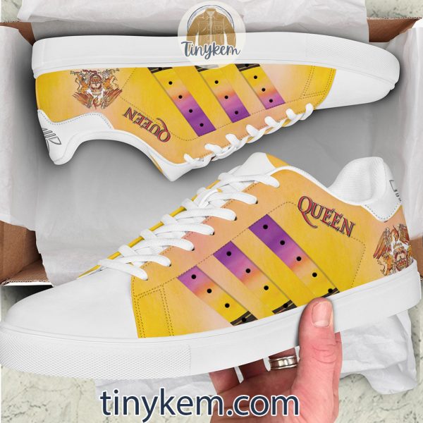 Queen Leather Skate Low Top Shoes
