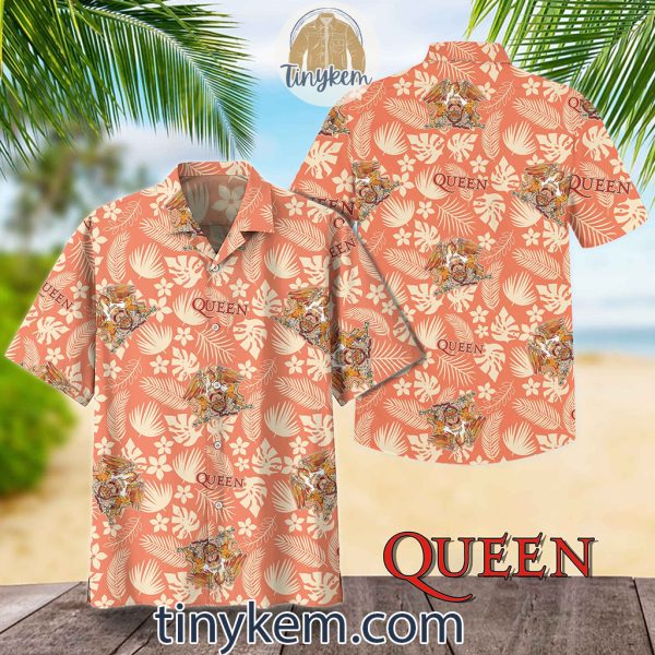 Queen Logo Floral Hawaiian Shirt