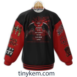 Rammstein Red and Black Baseball Jacket2B3 ae74E