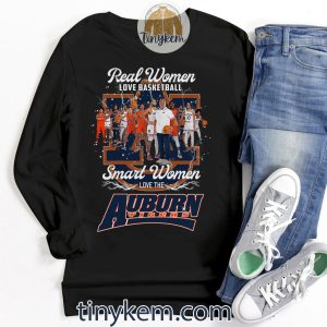 Real Women Love Basketball Smart Women Love Auburn Tigers Tshirt2B3 HyvrZ