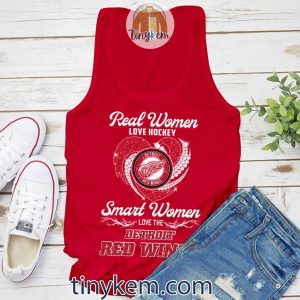 Real Women Love Hockey Smart Women Love Detroit Red Wings Shirt2B8 dVtE7