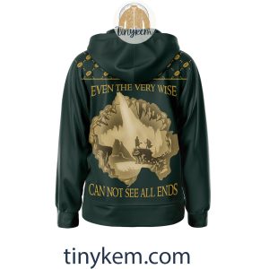 Retro The Lord Of The Rings Zipper Hoodie Even The Very Wise Cannot See All Ends2B3 zY0bW