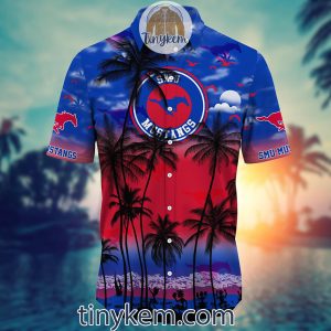 SMU Mustangs Summer Coconut Hawaiian Shirt2B2 wsY3x