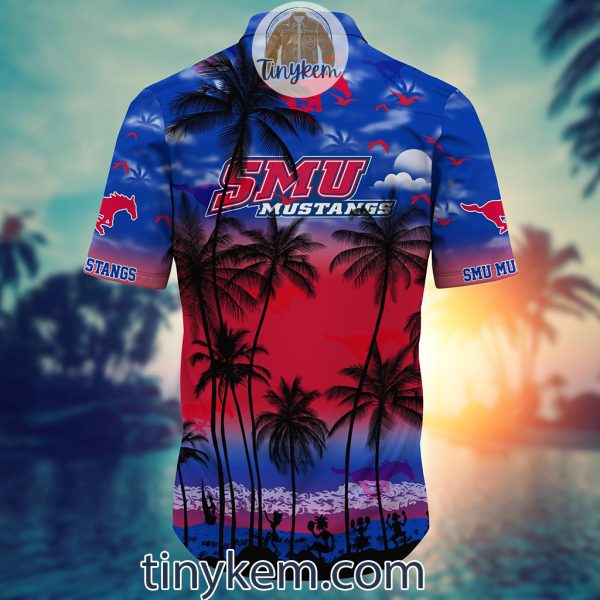 SMU Mustangs Summer Coconut Hawaiian Shirt