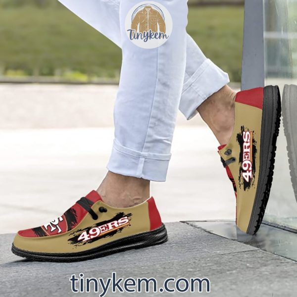 San Francisco 49ers Dude Canvas Loafer Shoes