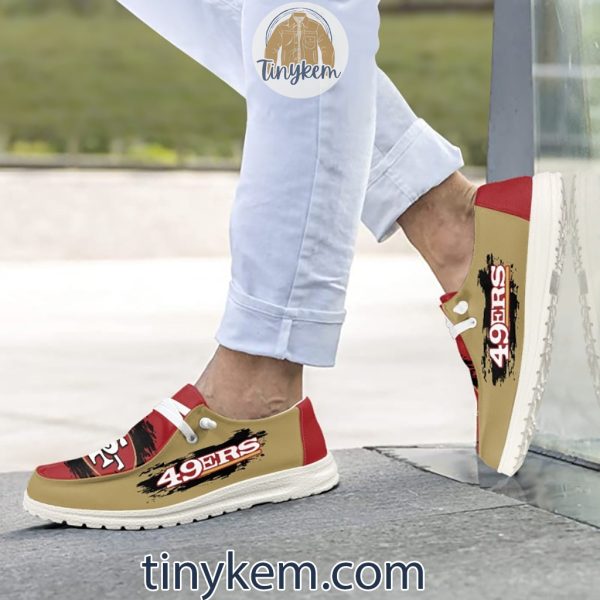 San Francisco 49ers Dude Canvas Loafer Shoes