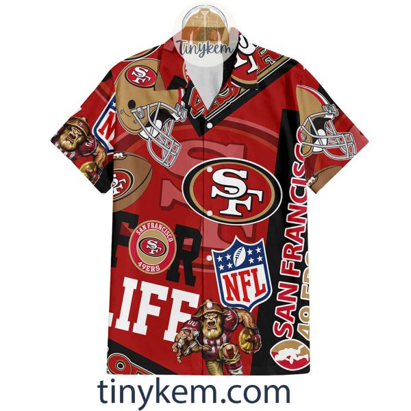 San Francisco 49ers Hawaiian Shirt and Beach Shorts