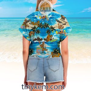 Scooby Doo Surfing Summer Hawaiian Shirt2B2 jr5tV