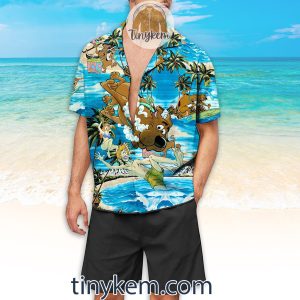 Scooby Doo Surfing Summer Hawaiian Shirt2B3 MWn1g
