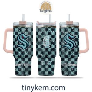 Seattle Kraken Customized 40oz Tumbler With Plaid Design2B7 C1zxr