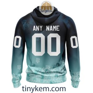 Seattle Kraken Customized Tshirt Hoodie With Autism Awareness 2024 Design2B3 6njIz