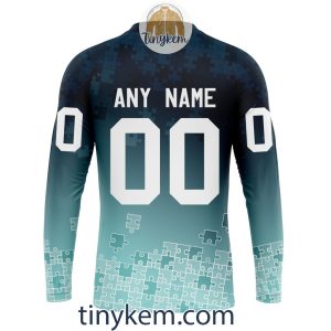 Seattle Kraken Customized Tshirt Hoodie With Autism Awareness 2024 Design2B5 P6K9Q