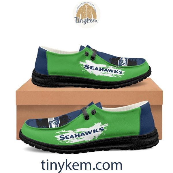 Seattle Seahawks Dude Canvas Loafer Shoes