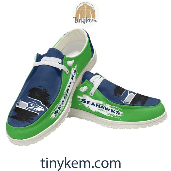 Seattle Seahawks Dude Canvas Loafer Shoes