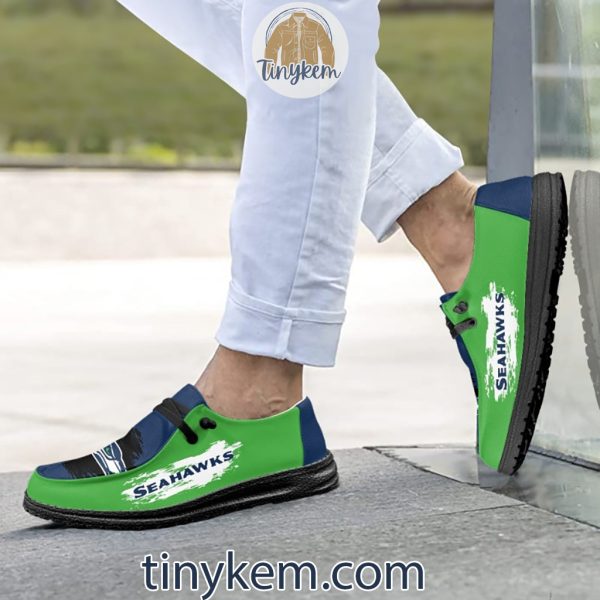 Seattle Seahawks Dude Canvas Loafer Shoes