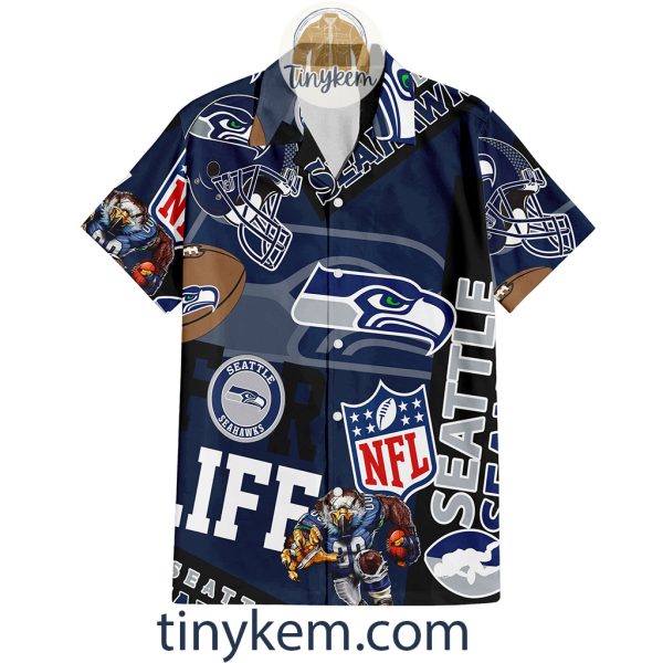 Seattle Seahawks Hawaiian Shirt and Beach Shorts