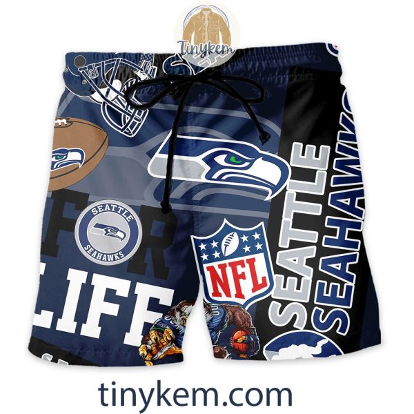 Seattle Seahawks Hawaiian Shirt and Beach Shorts