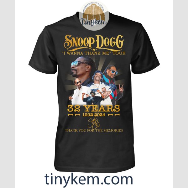 Snoop Dogg 32 Years 1992-2024 Shirt