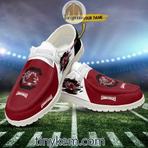 South Carolina Gamecocks Customized Canvas Loafer Dude Shoes2B8 rWfQc