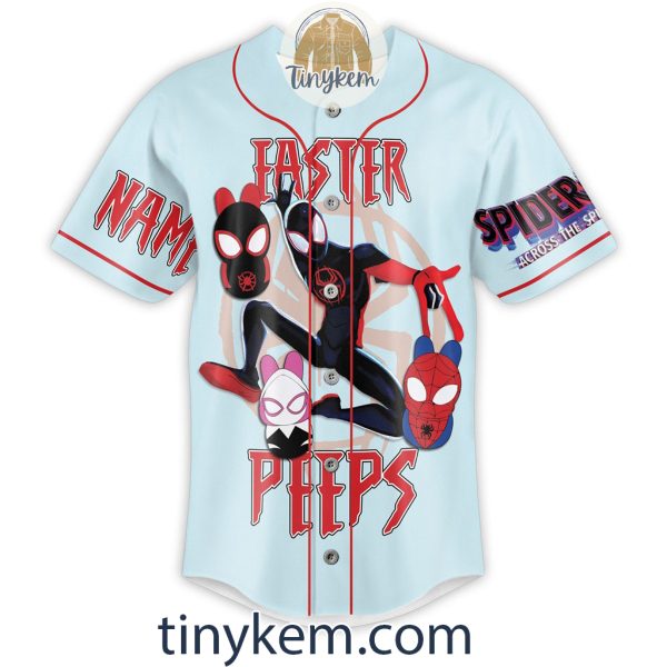 Spider Man Easter Peeps Customized Baseball Jersey