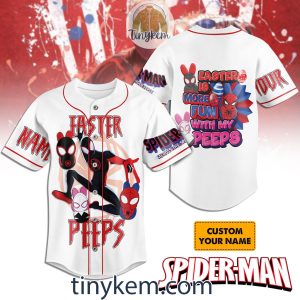 Spider Man Easter Peeps Customized Baseball Jersey2B7 IUjld