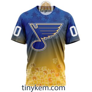 St Louis Blues Customized Tshirt Hoodie With Autism Awareness 2024 Design2B6 QFqkp