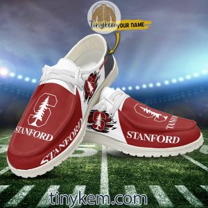 Stanford Cardinal Customized Canvas Loafer Dude Shoes2B8 z1W7y