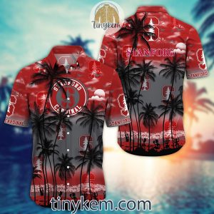 Stanford Cardinal Summer Coconut Hawaiian Shirt