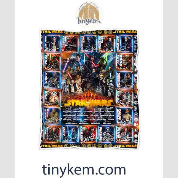 Star Wars Jedi And All Characters Quilt Blanket