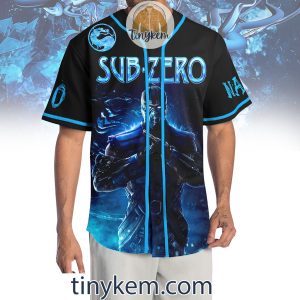 Sub Zero Mortal Kombat Customized Baseball Jersey2B2 8PiFs