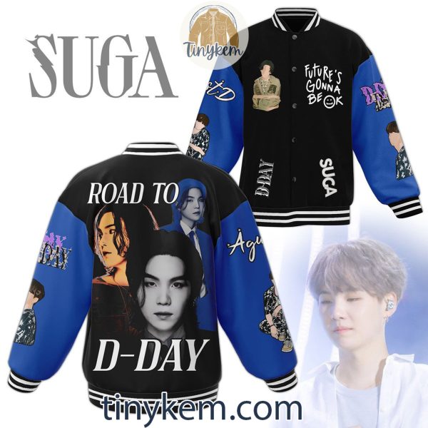 Suga BTS Baseball Jacket: Road To D-Day