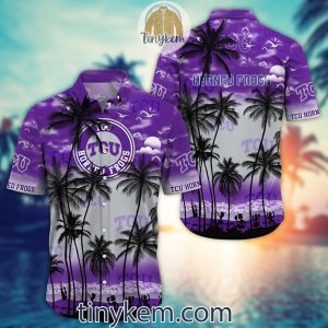 TCU Horned Frogs Summer Coconut Hawaiian Shirt