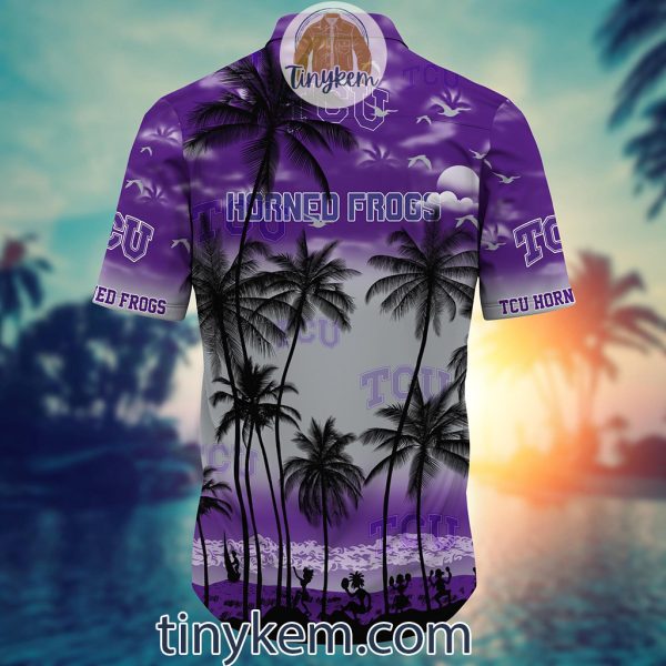 TCU Horned Frogs Summer Coconut Hawaiian Shirt