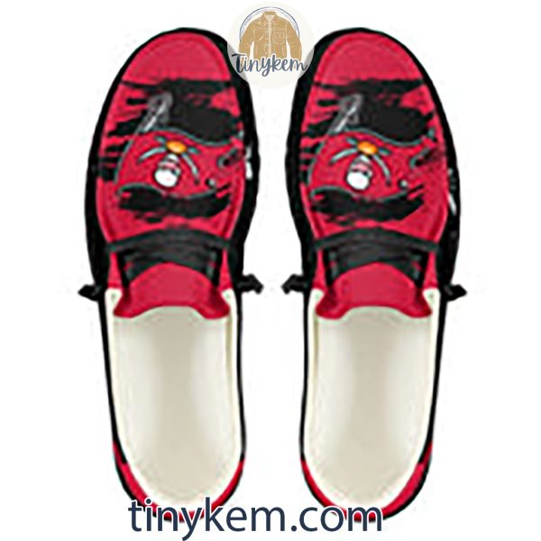 Tampa Bay Buccaneers Dude Canvas Loafer Shoes